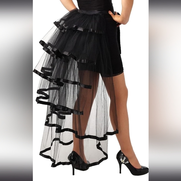 Goth Costume Train, Trail Skirt - Picture 5 of 5